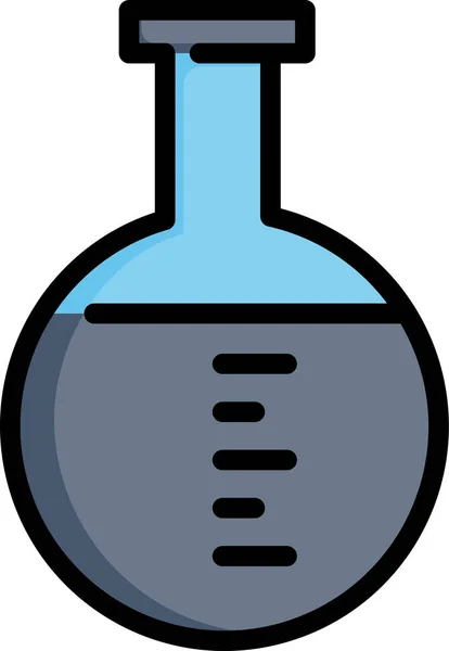 Ikona Badania Chemii Chemicznej Stylu Wypełnionym — Wektor stockowy