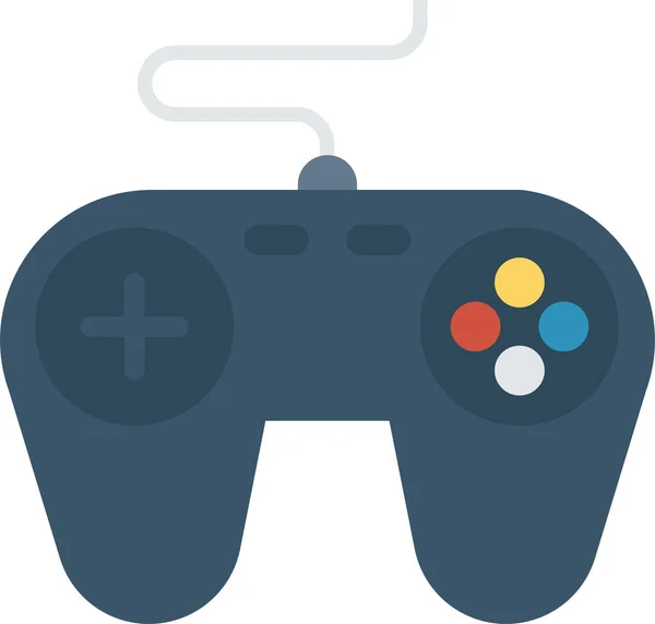 Console Gadget Game Icon Flat Style — Stock Vector