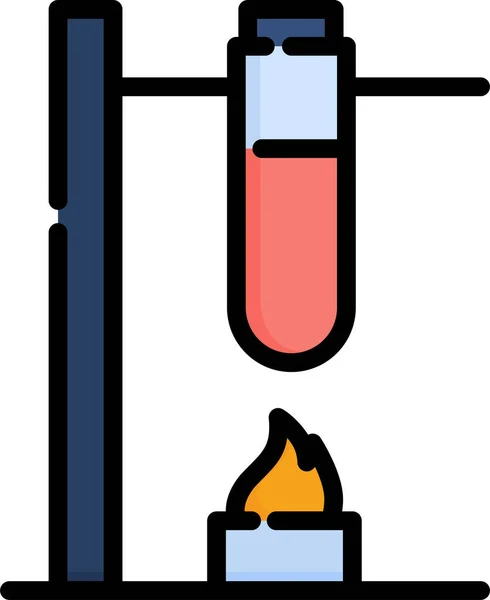 Kemisk Kemi Laboratorium Ikon — Stock vektor
