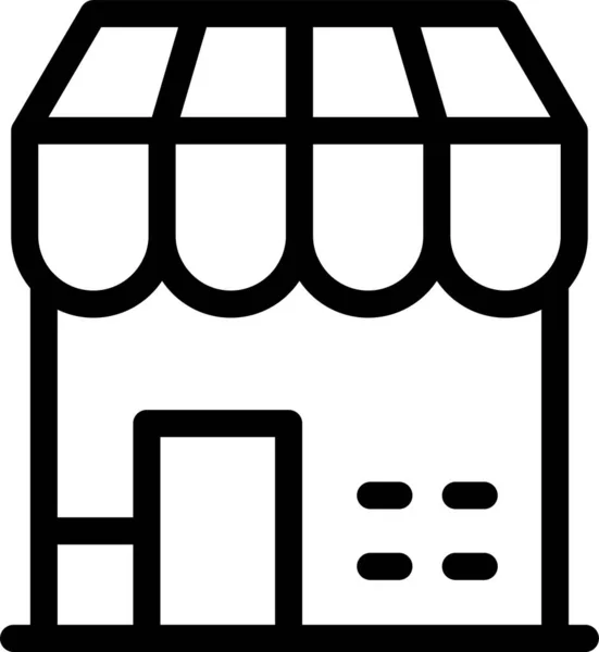 Delivery Eshop Purchase Icon Outline Style — Stock vektor