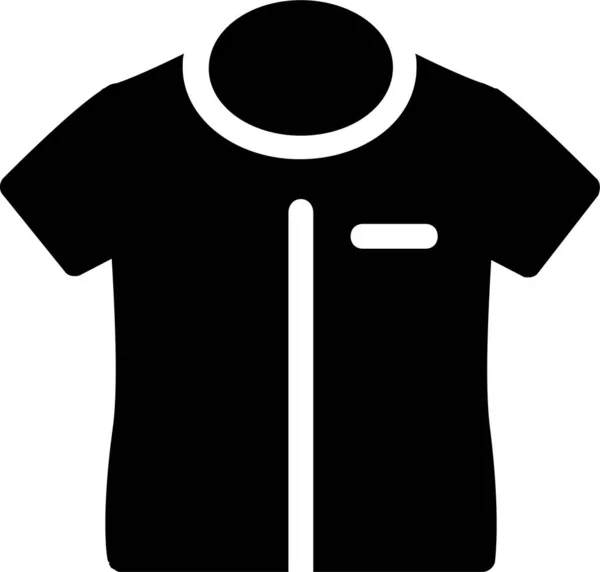 Casual Fashion Shirt Icon Solid Style — стоковый вектор