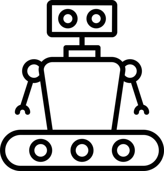 Ícone Automático Robô Cyburg —  Vetores de Stock