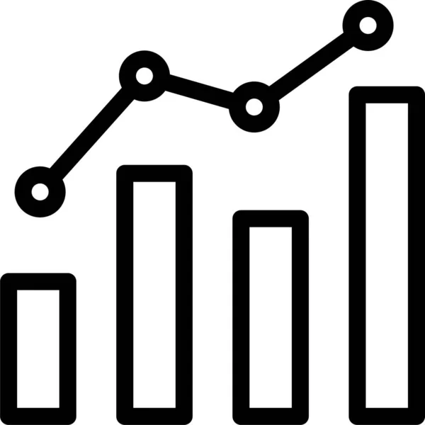 Çerçeve Biçiminde Grafik Grafik Simgesi — Stok Vektör