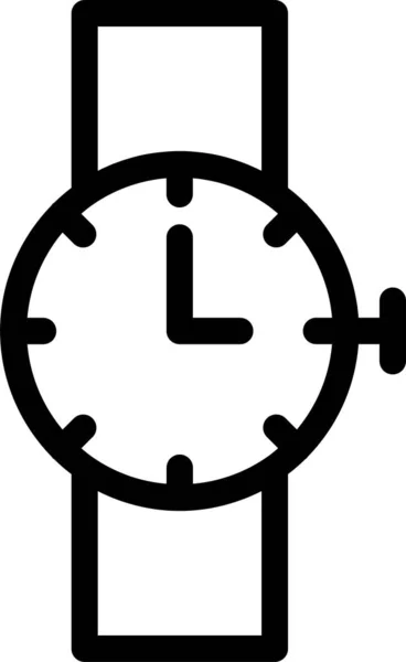 Fashion Time Watch Icon Outline Style — Stockvektor