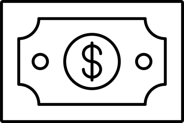 Cash Dollar Geld Pictogram Business Management Categorie — Stockvector