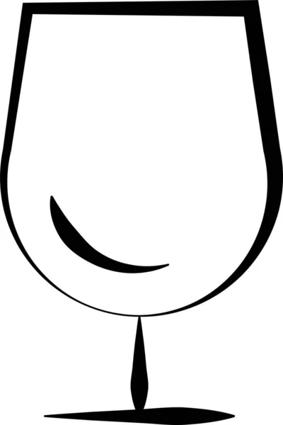 Ikona Koktajlu Alkoholowego Stylu Odręcznym — Wektor stockowy