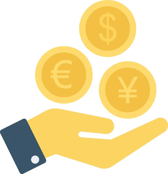 Cash Currency Money Icon Business Management Category — Stock Vector