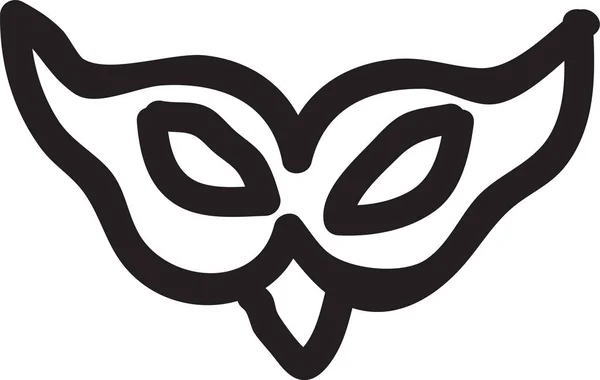 Anonymous Disco Eye Icon Handdrawn Style — Stockvektor