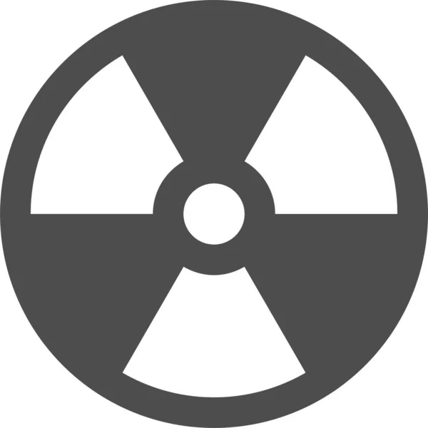 Radyasyon Web Simgesi Basit Illüstrasyon — Stok Vektör