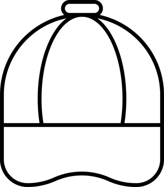 Gorra Moda Sombrero Icono — Vector de stock
