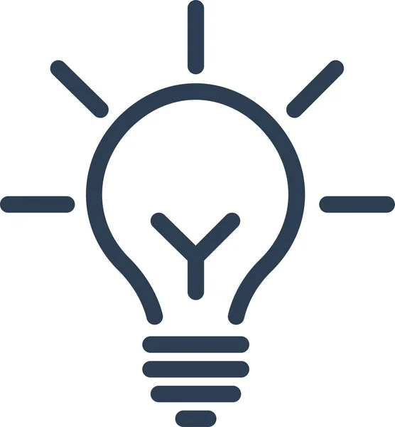 Brain Storming Creativity Electricity Icon Outline Style — Stock vektor