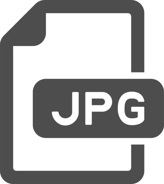 Ikona Formátu Souboru Jpg Vektorová Ilustrace — Stockový vektor