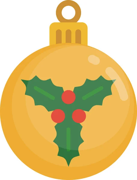 Ball Celebration Christmas Icon — Stock Vector