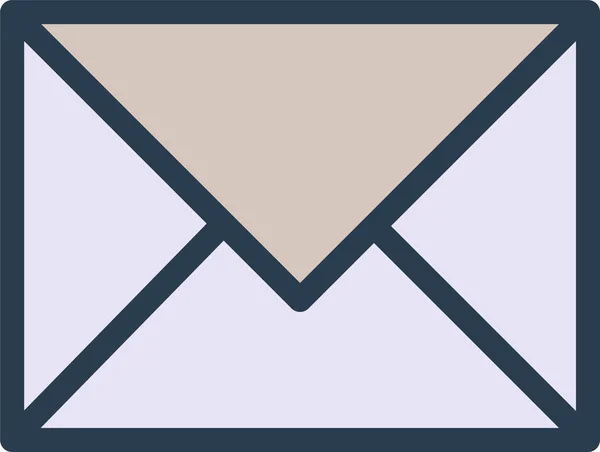Briefkastensymbol Ausgefüllter Form — Stockvektor