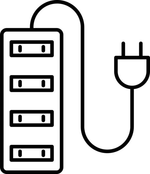 Enchufe Usb Ilustración Simple — Archivo Imágenes Vectoriales