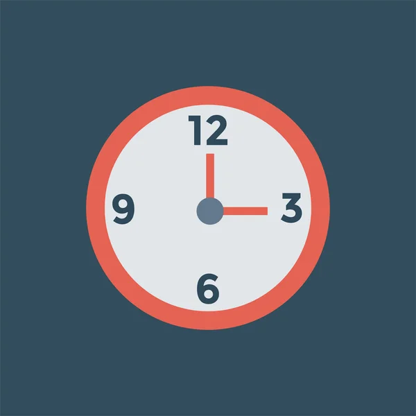 Reloj Despertador Icono Personalizado Estilo Insignia — Vector de stock