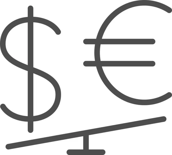 Een Dollar Web Icoon Eenvoudig Ontwerp — Stockvector