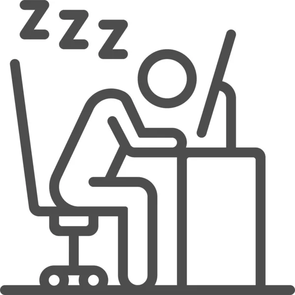 Office Chair Icon Outline Illustration Black Coffee Vector Icons Web — Stockvektor