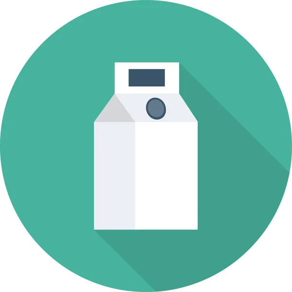 Εικονίδιο Ποτών Πακέτο Γάλακτος Στυλ Μακριάς Σκιάς — Διανυσματικό Αρχείο
