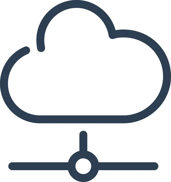 Cloud Cloud Storage Computing Icon — Stock vektor