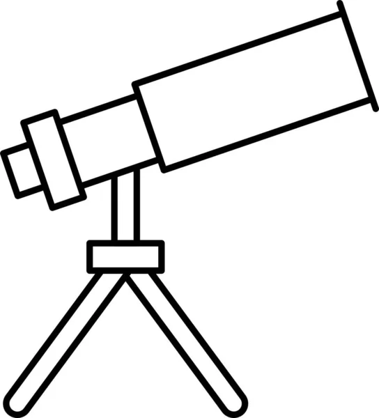 Icono Vista Del Telescopio Binocular Categoría Space Aliens — Archivo Imágenes Vectoriales