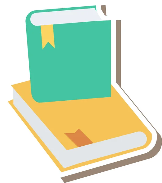 Libro Libros Educación Icono Estilo Plano — Vector de stock