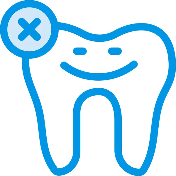 Ícone Dentista Dentário Ressalva Estilo Esboço Preenchido —  Vetores de Stock