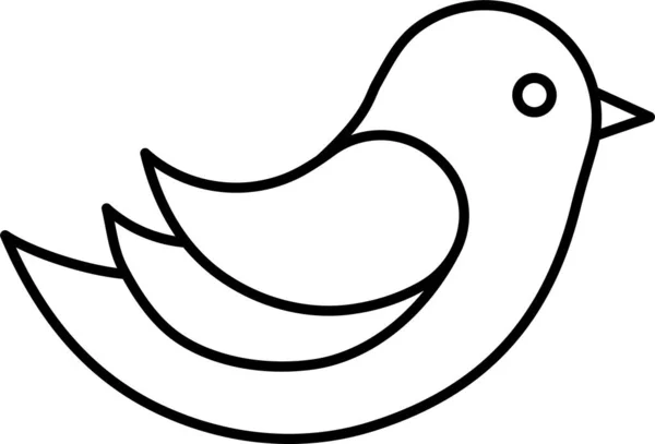 Bird Democracy Election Icon Outline Style — Stockvektor