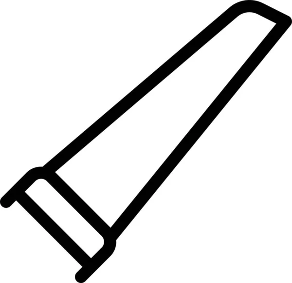 Иконка Ножовки Топора Стиле Наброска — стоковый вектор