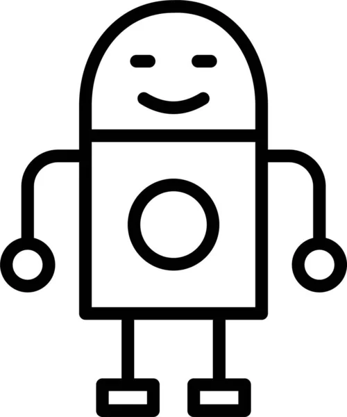 Automatenroboter Symbol — Stockvektor