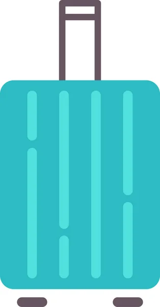 Insurance Luggage Protection Icon Flat Style — 图库矢量图片