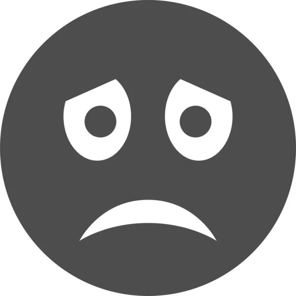 Cara Emoticon Ícone Web —  Vetores de Stock