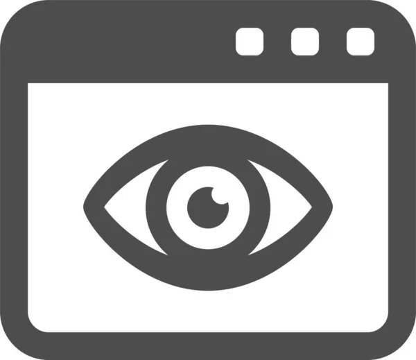 Auge Auge Web Symbol Einfache Illustration — Stockvektor