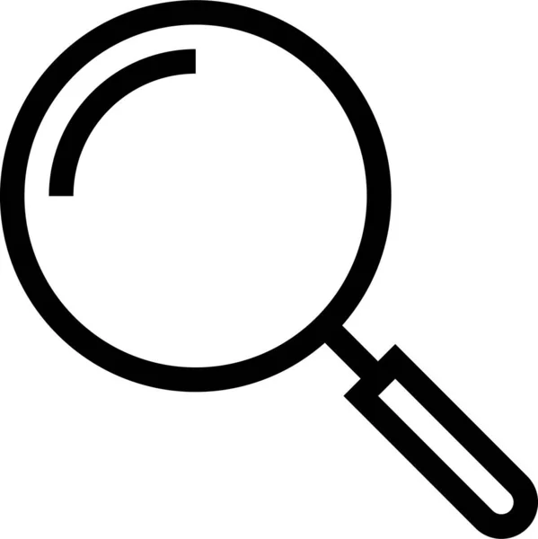 Glass Lab Magnifier Icon Outline Style — Stockvektor