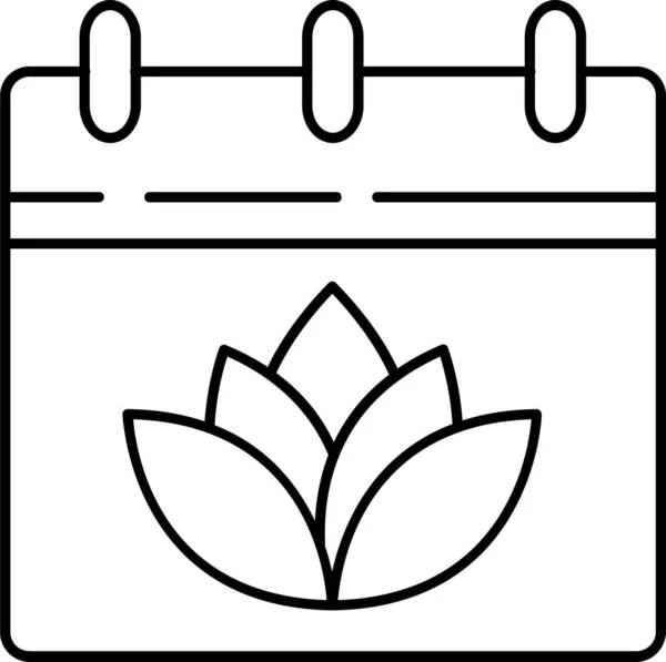 Board Buddhism Frame Icon Outline Style — Stock Vector