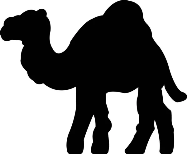 Animal Camel Dessert Icon Solid Style — Stockvektor