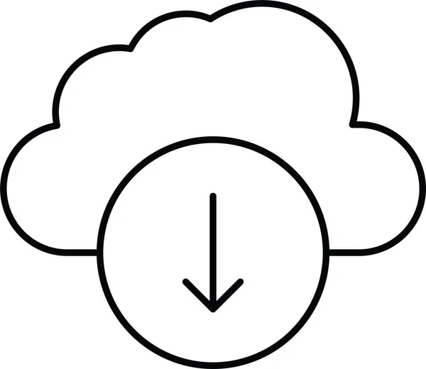 Cloud Server Symbol Herunterladen — Stockvektor