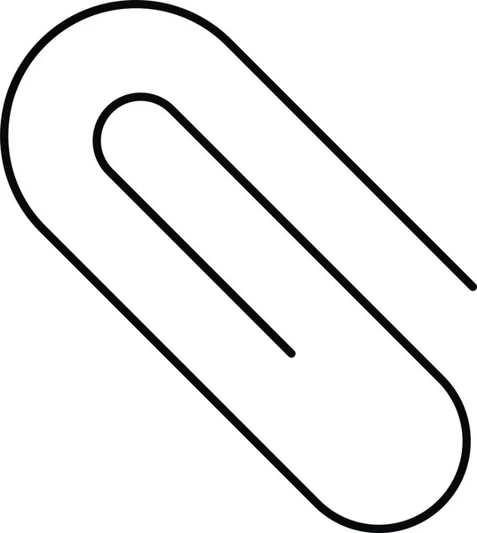 Clip Link Symbol Umrissstil Anbringen — Stockvektor