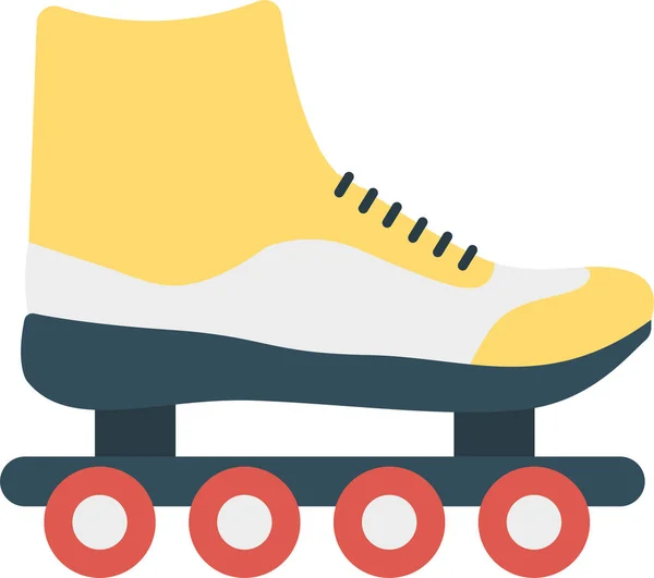 Activity Game Shoe Icon Flat Style — Vetor de Stock
