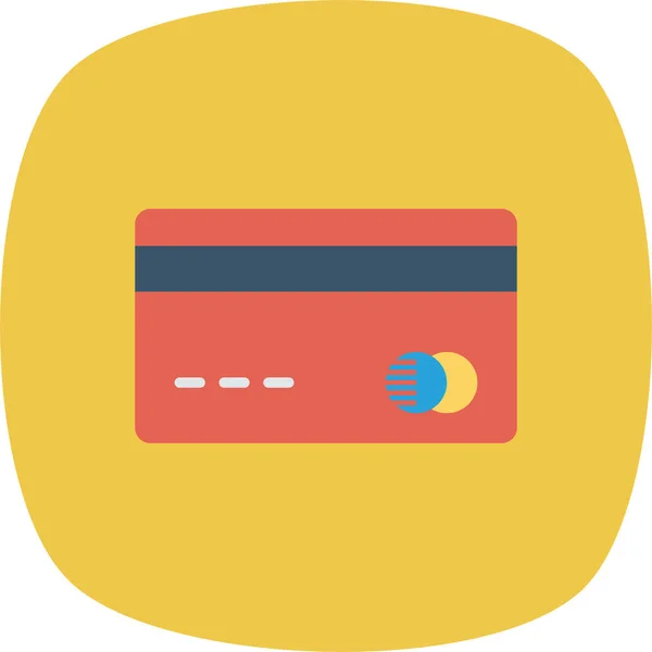 Icône Carte Débit Bancaire Atmcard Dans Style Badge — Image vectorielle