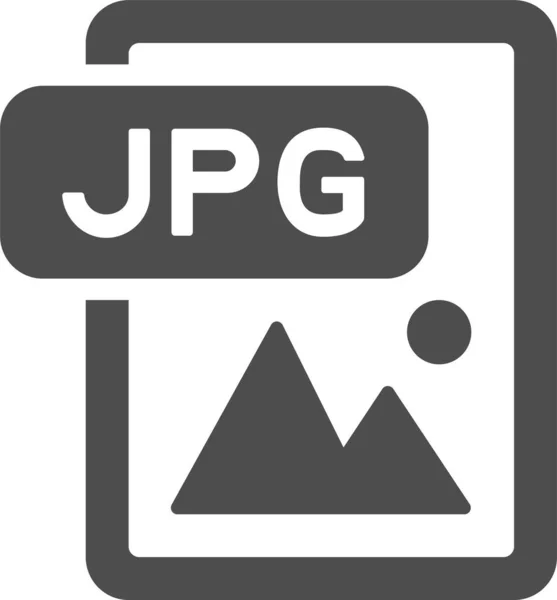Jpg File Format Icon Vector Illustration — Stock Vector