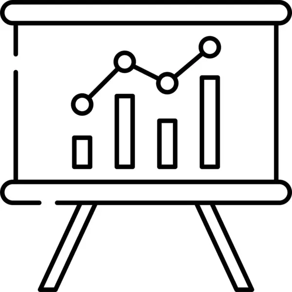 Diagrammsymbol Für Analytisches Board — Stockvektor