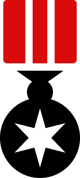Ikona Złotego Medalu Płaskim Stylu — Wektor stockowy
