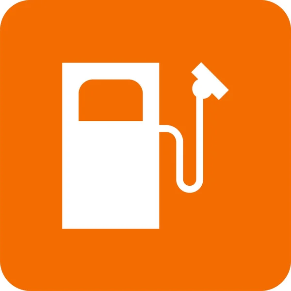 Remplissage Icône Gaz Combustible Dans Style Badge — Image vectorielle
