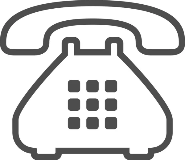 Telephone Receiver Vector Icon Style Bicolor Flat Symbol Soft Blue — Vetor de Stock