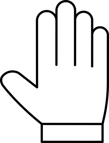 Gest Hand Knacka Ikonen Touch Hand Gest Kategori — Stock vektor