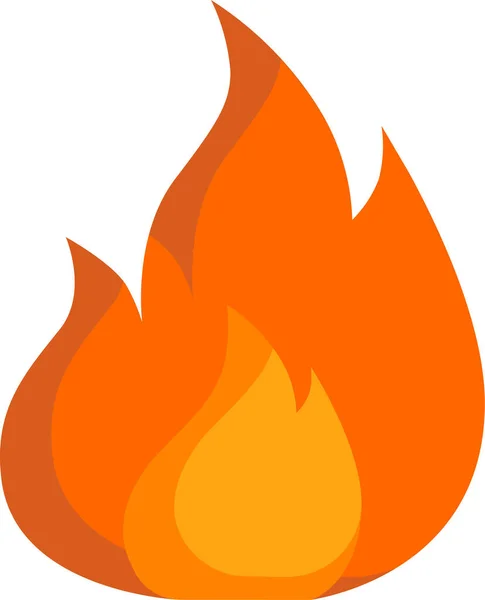 Danger Incendie Inflammable Icône — Image vectorielle