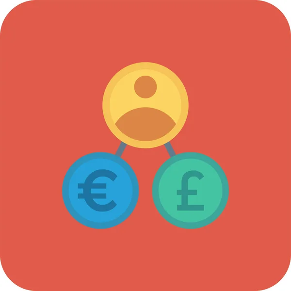 Cash Finance Money Icon Flat Style — Stock Vector