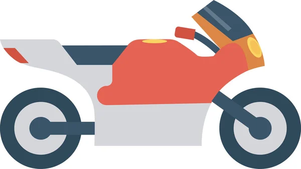 平板车风格的摩托车重图标 — 图库矢量图片