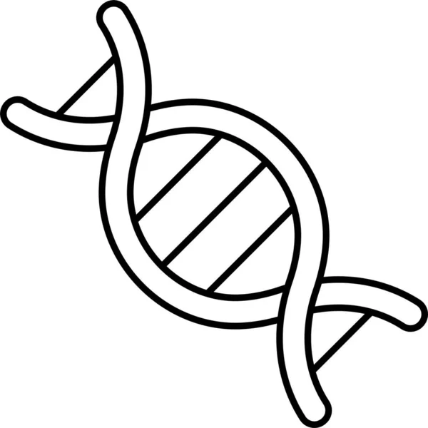 Dna Genetics Molecule Icon — 图库矢量图片